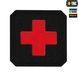 M-Tac нашивка Medic Cross Laser Cut Black/Red 51122233 фото